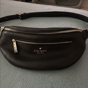 Kate Spade Black Pebbled Leather Fanny Pack
